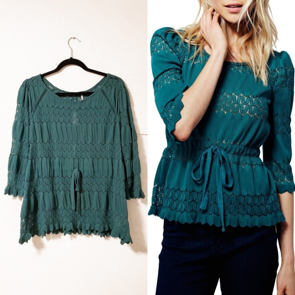 free people fire island open knit top